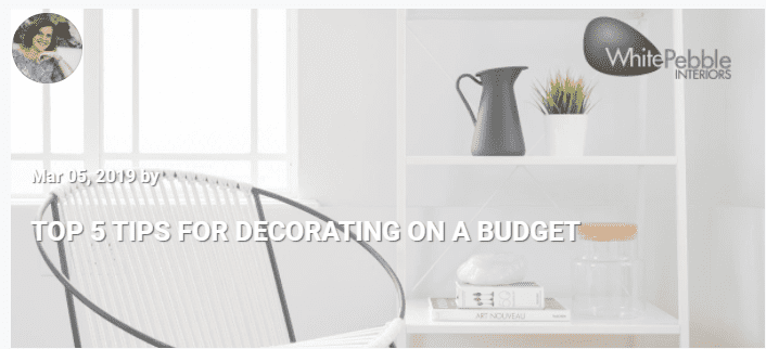 Top 5 Tips for Decorating on a Budget