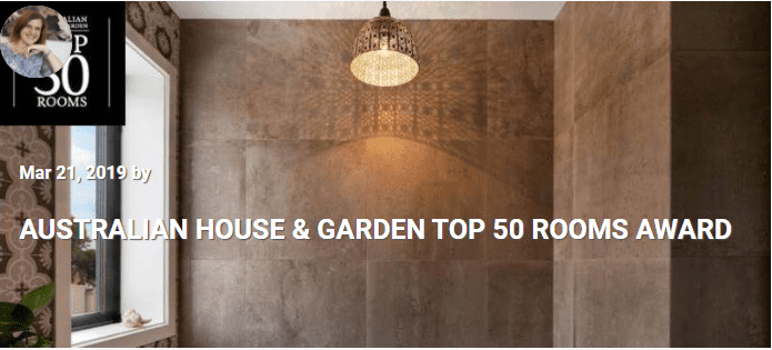 Australian House and Garden Top 50 Rooms Award