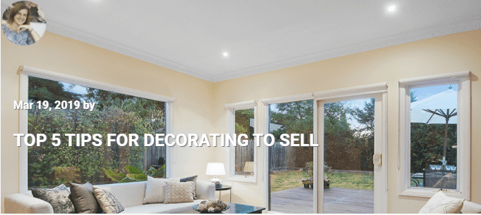 TOP 5 TIPS FOR DECORATING TO SELL
